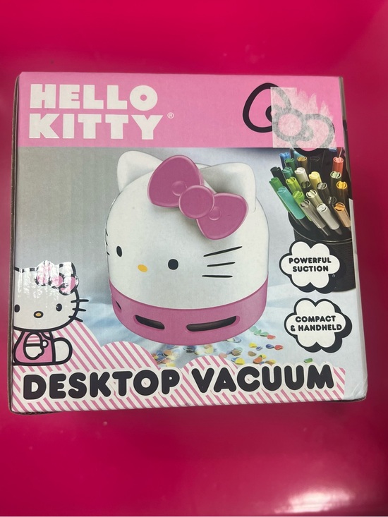 Hello Kitty Other - Hello Kitty Pink and White Mini Desktop Vacuum